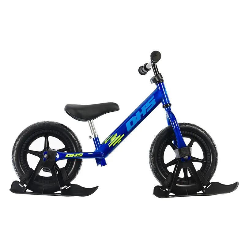 Bicicleta fara pedale DHS RIDE-ON Albastru, kit ski inclus Ieftin