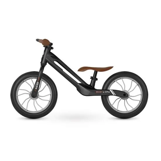 Doar azi Bicicleta Copii QPlay Racer - 12 Inch, Negru