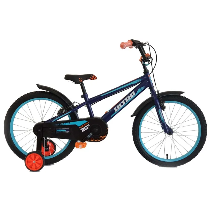 Livrare rapidă Bicicleta copii mtb ULTRA Kidy 20 V-Brake - Albastru | 6-8 ani