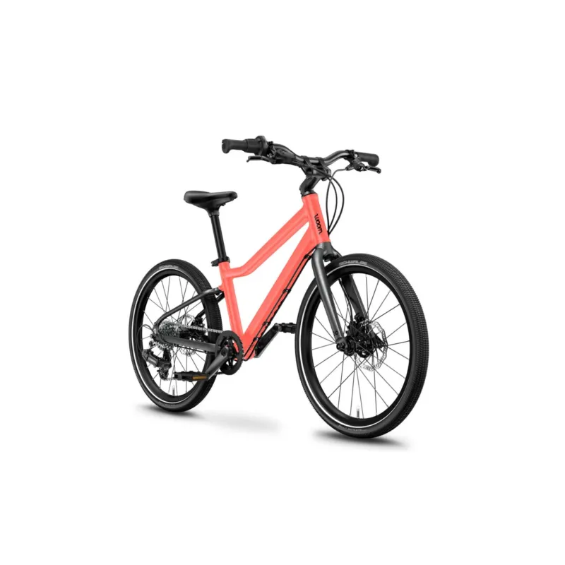 Bicicleta pentru copii WOOM 4 Explore Neon Coral Livrare expres