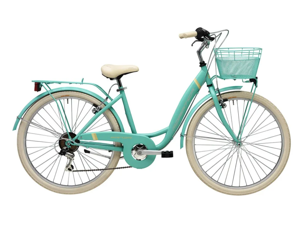Reducere Bicicleta Adriatica Panda 26 Lady 6V Verde Mat 42 cm