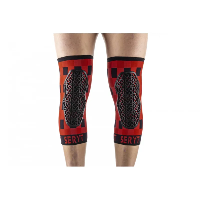 Discount Protectii genunchi Seryt Checker Red M